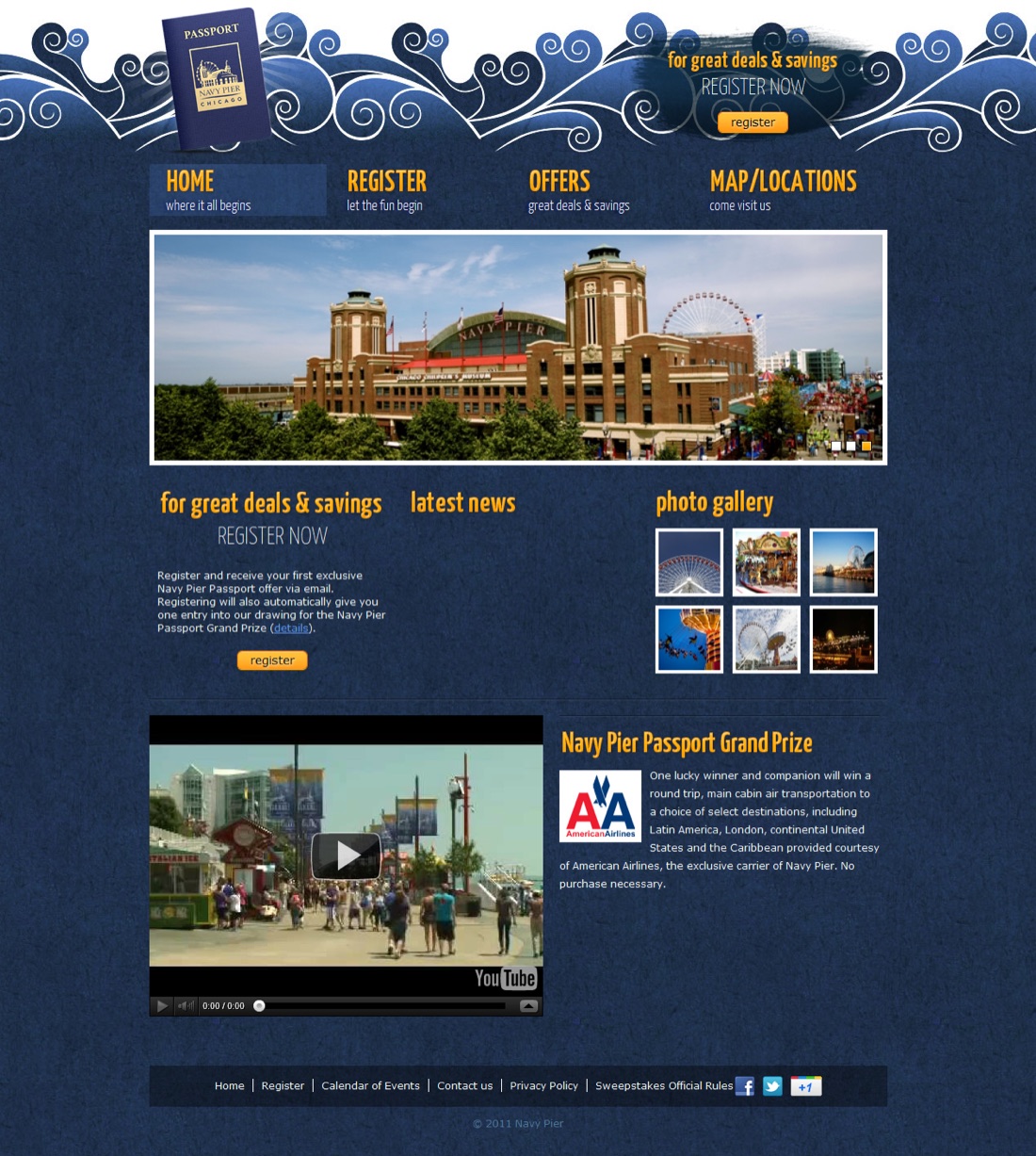 Navy Pier Passport website designed by Blueprint Design Studio